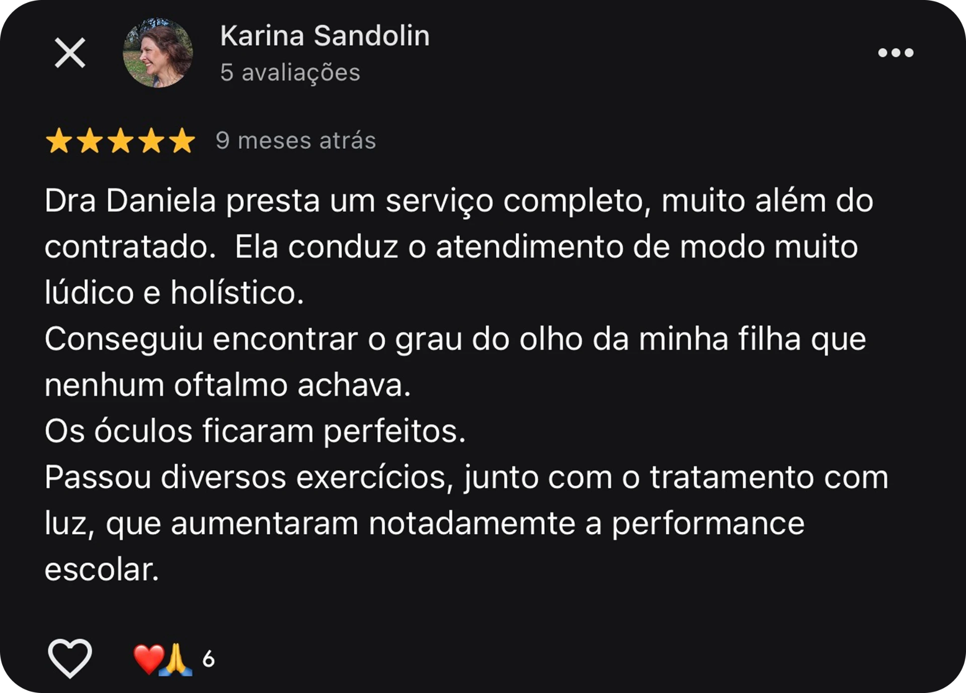 Depoimento de mãe atendida pela Dra. Daniela Yoshida 2