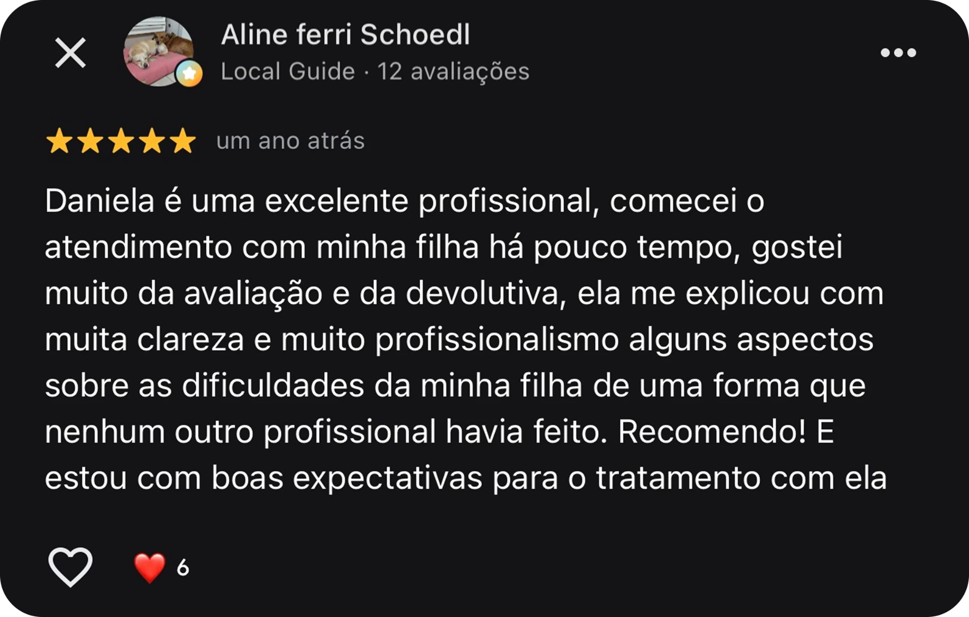 Depoimento de mãe atendida pela Dra. Daniela Yoshida 3