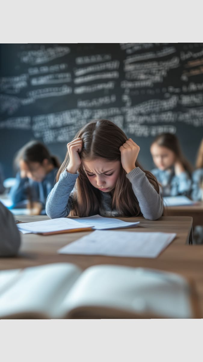 Criança com dificuldade de concentração